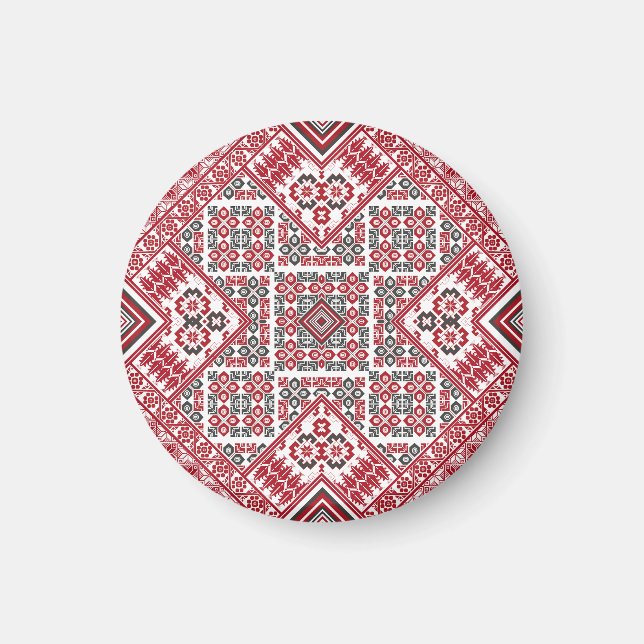 Aimant Motif palestinien de broderie 2 (Devant)