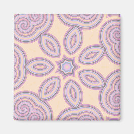 Aimant Motif Pastel Pink & Purple Kaleidoscope