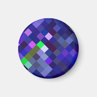 Aimant Motif Pixelé - Indigo