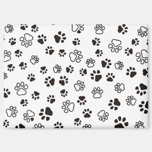 Aimant Motif répété des pattes de chat