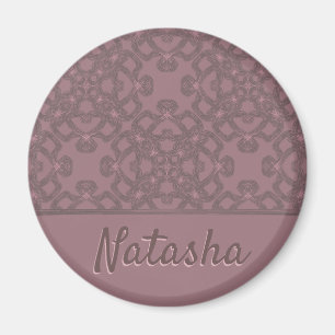 Aimant Motif Rose Dusty personnalisé