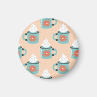 Motif sans couture de tasse bleu clair.