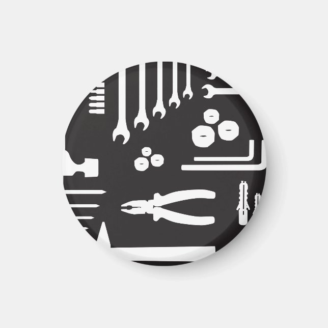 Aimant Motif Silhouette Outil (Devant)