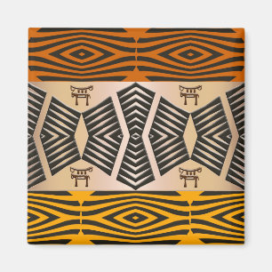Aimant motif tribal africain ethnique