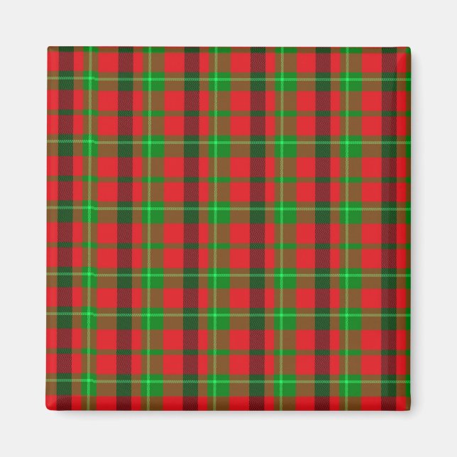 Aimant Motif vert et rouge (Devant)