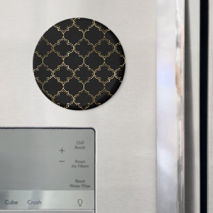 Aimant Motifs de motif géométrique islamique doré de luxe