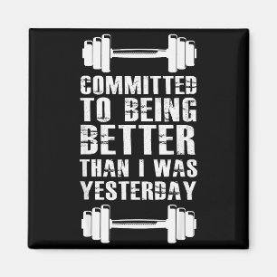 Aimant Motivation Fitness Pour Hommes Femmes Avec Gym W