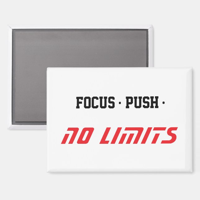 Aimant Motivational Fitness White (Recto/Verso)