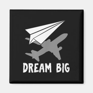 Aimant Motivational Pilot Aerospace Engineer Dream Paper
