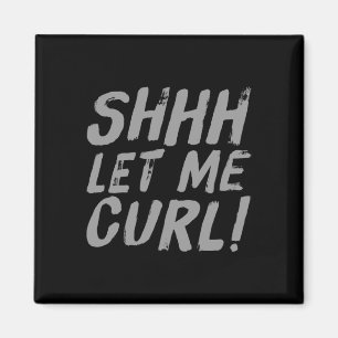 Aimant Motivationnel Funny Gym Humour Biceps Gains Shhh L