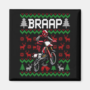 Aimant Moto de Noël Motocross Braap Vélo de Dirt 