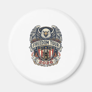 Aimant Moto Vintage Eagle Freedom Tour 2026