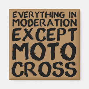 Aimant Motocross Modération Funny Dirt Bike Frinet