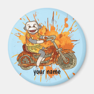 Aimant Motocyclette de singe de choc