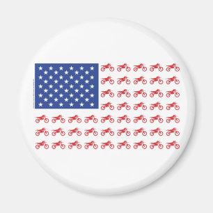 Aimant Motor-Cycle-Flag-Moto-Cross