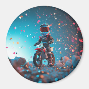 Aimant Motorcycle Fête d'anniversaire
