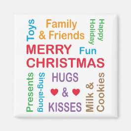 Aimant Mots de Noël des Fêtes