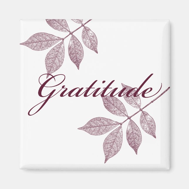 Aimant Mots Inspirants Gratitude (Devant)
