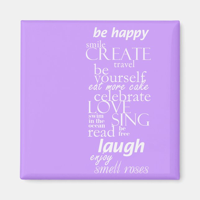 Aimant mots motivants (Devant)