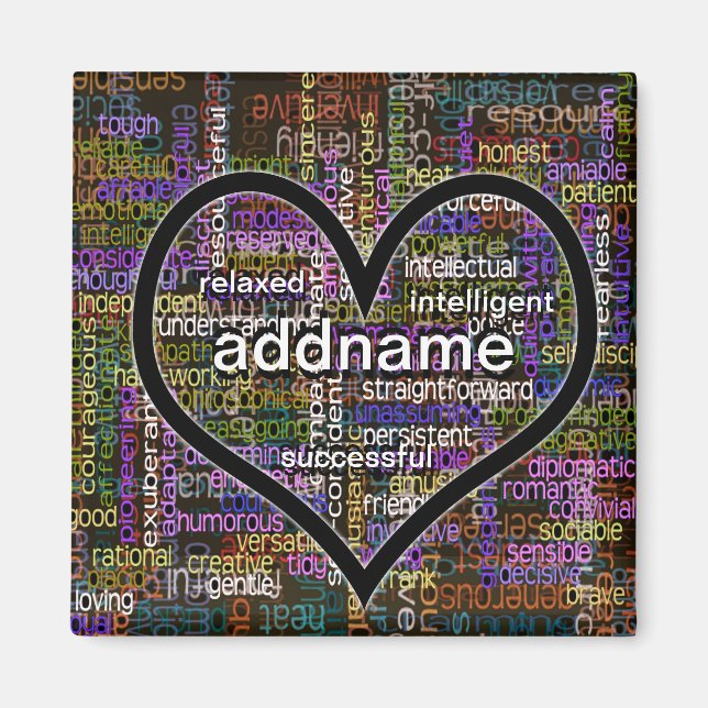 Aimant Mots Positifs À Votre Sujet (Devant)