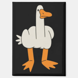 Aimant Mouette du doigt du milieu Humour geste drôle reto
