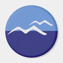 Mouettes / Standard, 5,7 Cm D'Aimant Rond