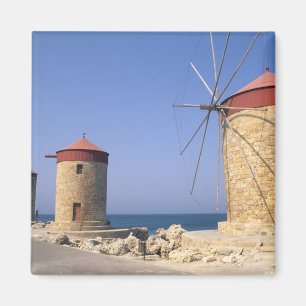 Aimant Moulins à vent célèbres de Rhodes Grèce