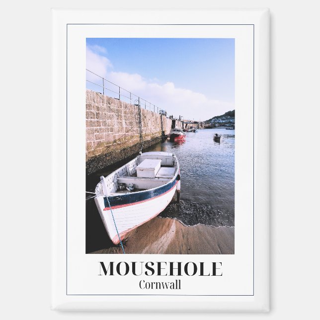 Aimant Mousehole, Cornouailles, Angleterre (Recto)