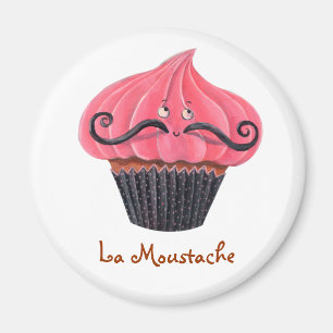 Aimant Moustache de petit gâteau et de La