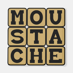 Aimant Moustache, pilosité faciale