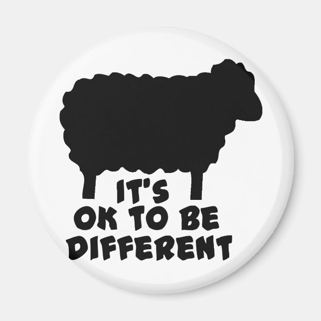 Aimant Mouton Noir - Ça va être différent (Devant)