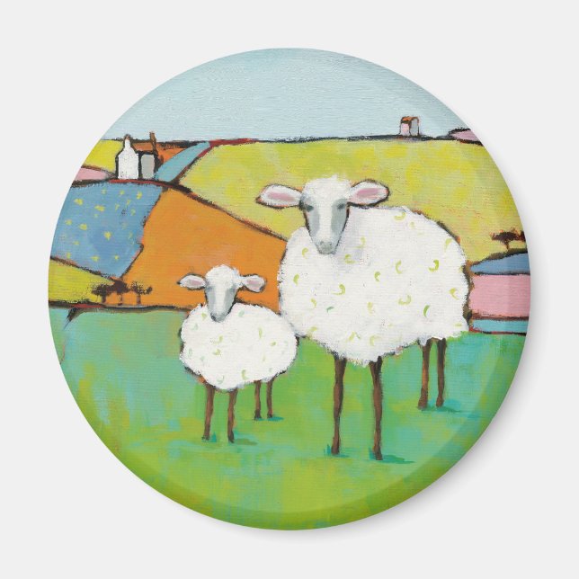 Aimant Moutons dans le pré (Devant)