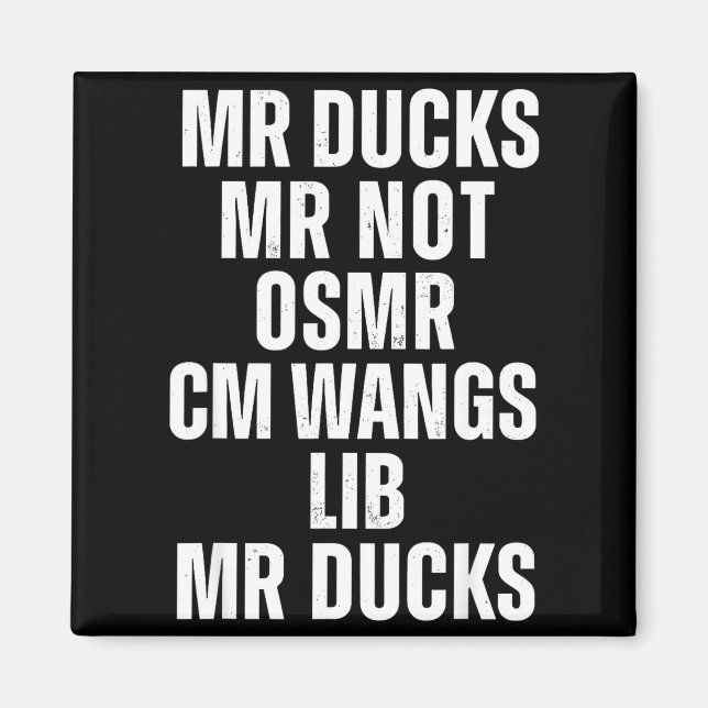 Aimant Mr Ducks Mr Not Duck Joke Phonetic Puzzle  (Devant)