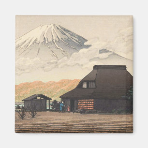 Aimant Mt. Fuji depuis Narusawa Hasui Kawase shin hanga a