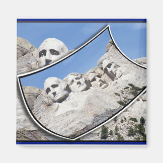 Aimant MT Rushmore - Carte Postale Pittoresque Curling