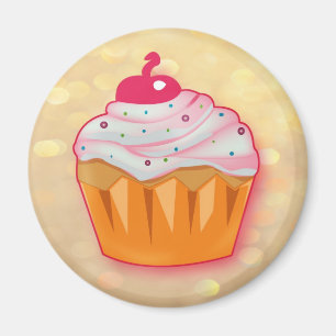 Aimant Muffin framboise