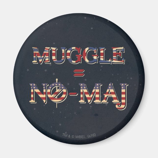 AIMANT MUGGLE™ = NO-MAJ™ (Devant)