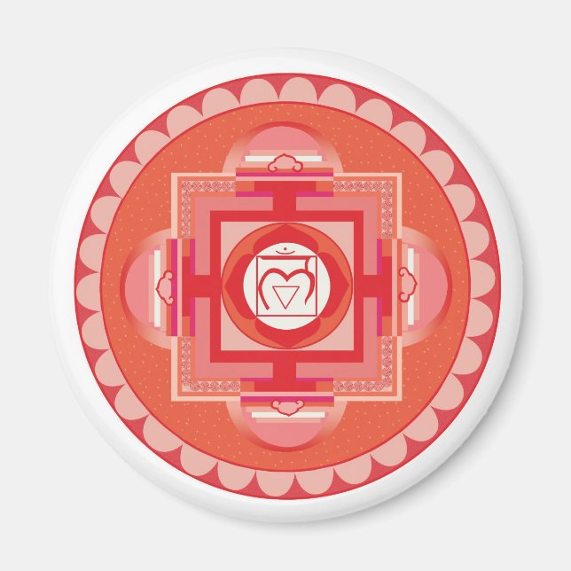 Aimant Mūlādhāra Mandala Chakra (Devant)