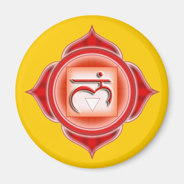 Aimant Muladhara ou Root le 1er Chakra (Devant)