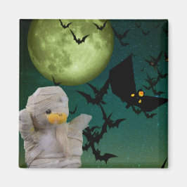 Aimant Mummy, Chauve-Souris & Lune Halloween