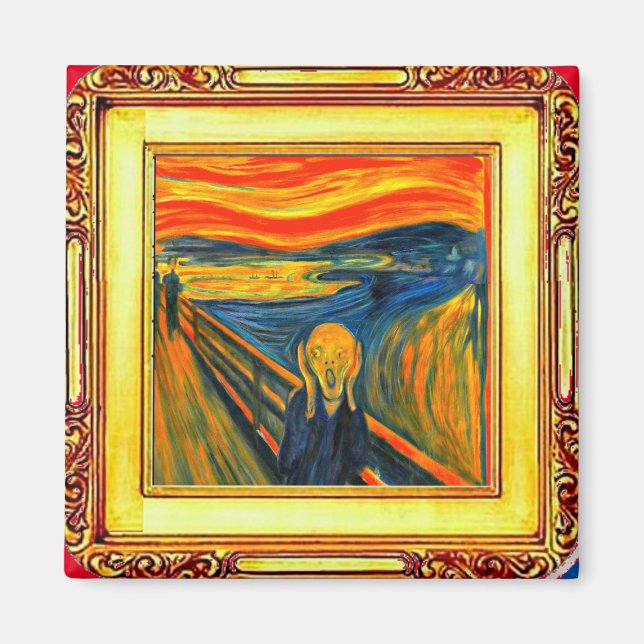 Aimant Munch, Le Cri, Art (Devant)
