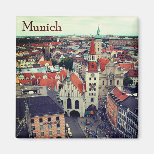 Aimant Munich Altes Rathaus de souvenir de Marienplatz
