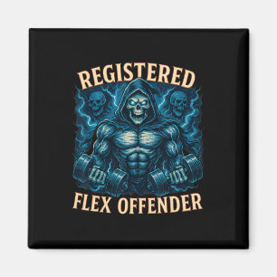 Aimant Muscle Grim Reaper Plex Offensant enregistré Drôle