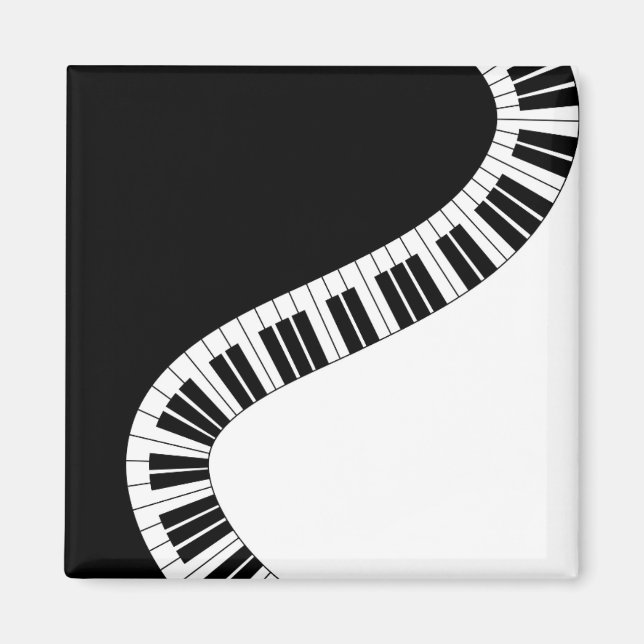 Aimant musical à clavier de piano (Devant)