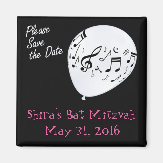 Aimant Musique Enregistrer la barre de dates ou le Bat mi (Devant)
