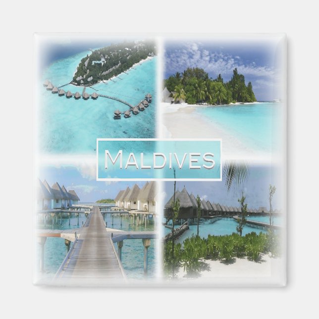 Aimant MV0021 Asie, Maldives, réfrigérateur (Devant)