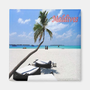 Aimant MV - Maldives - Plage principale