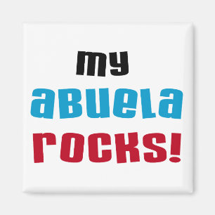 Aimant My Abuela Rocks T-shirts et cadeaux