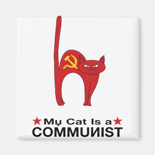 Aimant My Cat est un COMMUNISTE de grandes idées cadeaux 