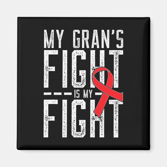 Aimant My Gran's Fight Is My Fight Blood Cancer Awareness (Devant)